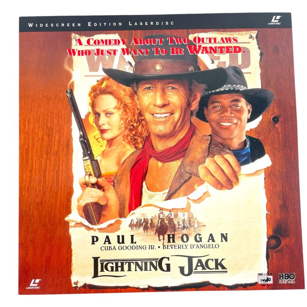 Home Video Laserdisc LD Lightning Jack Rare Collectible Western Comedy